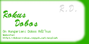 rokus dobos business card